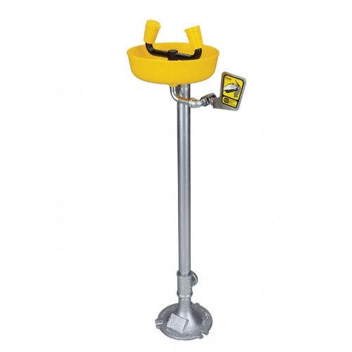 Pedestal Mount Eye/Facewash Yello-Bowl®, 3.2 gpm ABS Eyewash 01030302