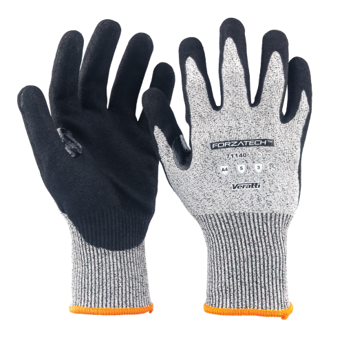 VERATTI® Forzatech™ 13 Gauge A4 Composite Cut Resistant Liner with Sandy Nitrile Coating. Re-enforced Thumb Crotch + Touch Screen 71140_xl_web