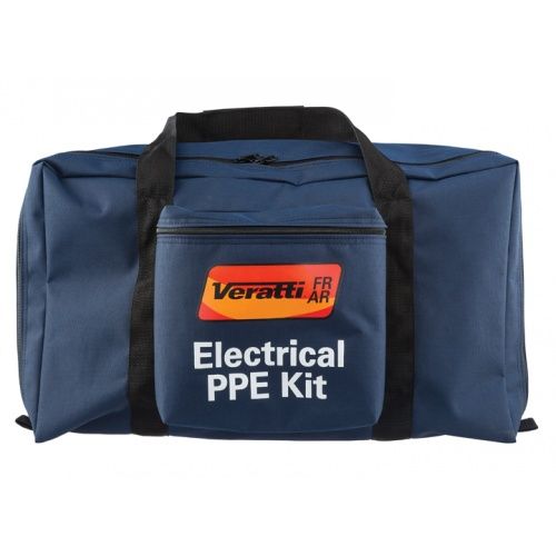 Veratti® FR AR™ Kit, Medium, 12 cal, CAT 2, Khaki, Short Coat, Bib Overall, Switchgear Hood, AFR Spectacles, Kit Bag FRAR kitbag