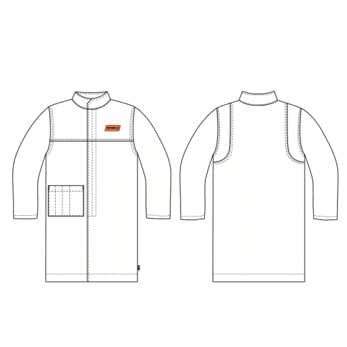 Veratti® FR AR™ Long Coat 40 cal, CAT 4, Navy LongCoat
