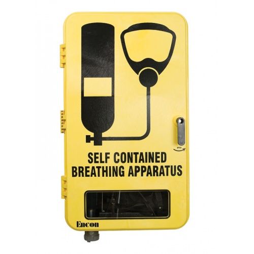 Single SCBA Wall Case Molded top shelf, SCBA steel bracket, SCBA Graphics, AGV Window & Internal Heater WC12Y10D